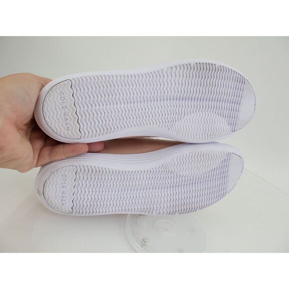 Cole Haan Women's Grand Crosscourt Sneaker Size 7 Nude Beige Lace Up Leather - Picture 9 of 13